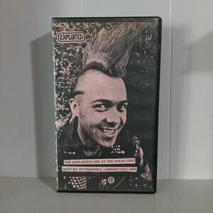 The Exploited VHS Live At Palm Cove Punk Rock Concert Video